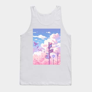 The beautiful sky, traffic lights, and pigeons Tank Top